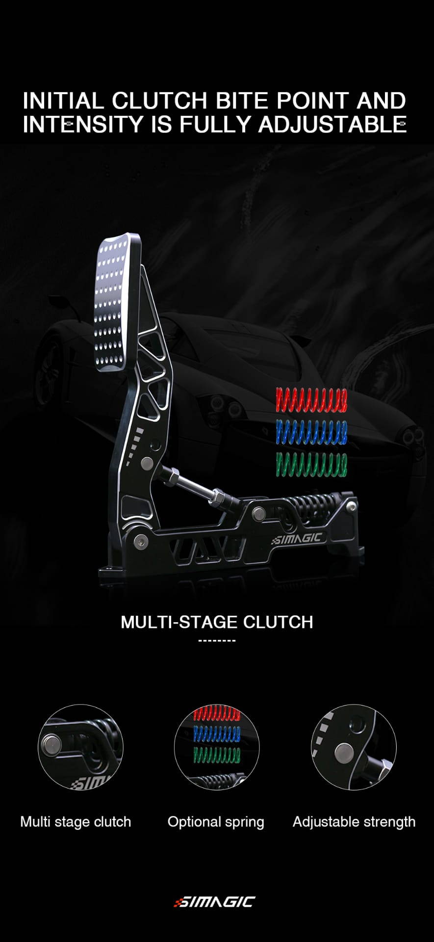 SIMAGIC P2000 PEDALS (ONLY RED PISTONS AVAILABLE) Extreme Simracing